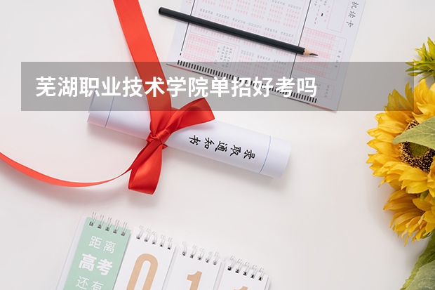 芜湖职业技术学院单招好考吗