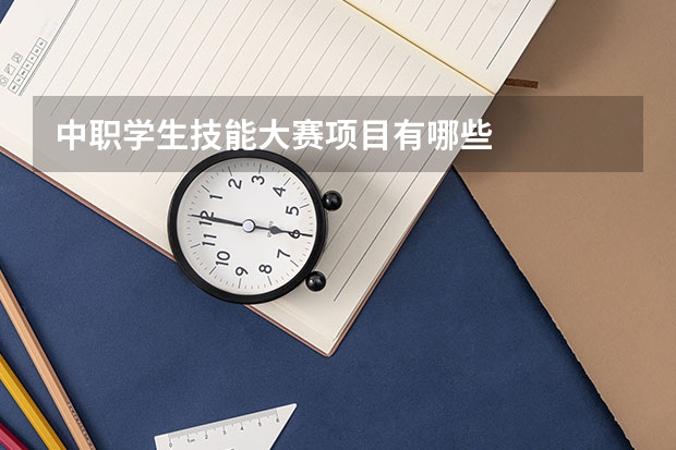 中职学生技能大赛项目有哪些