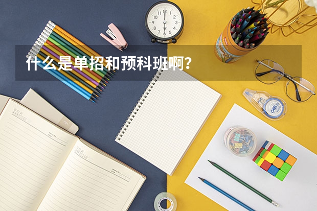 什么是单招和预科班啊？