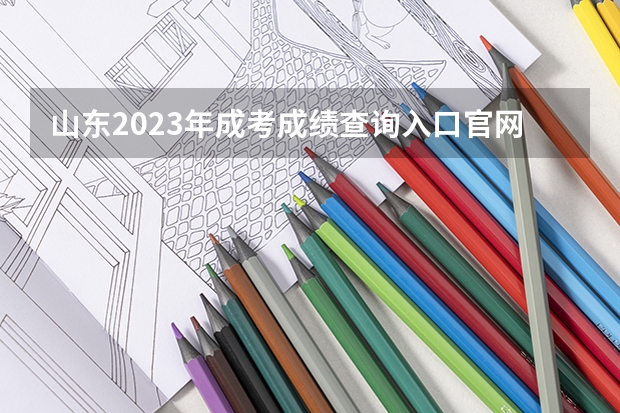 山东2023年成考成绩查询入口官网在哪 查分流程是什么?