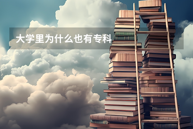 大学里为什么也有专科