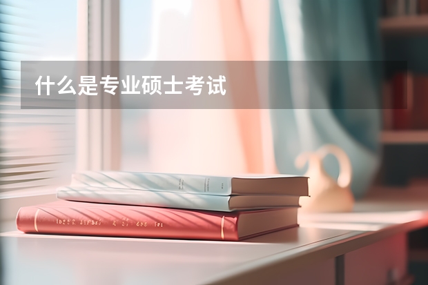 什么是专业硕士考试