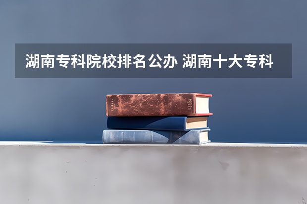 湖南专科院校排名公办 湖南十大专科学校
