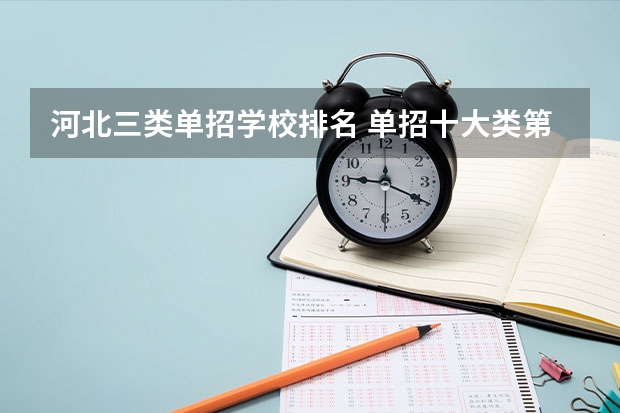 河北三类单招学校排名 单招十大类第三类的学校