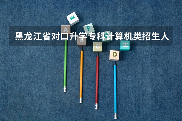 黑龙江省对口升学专科计算机类招生人数是多少