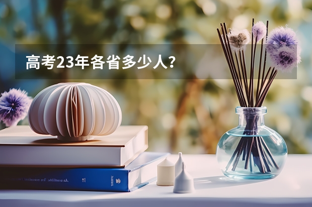 高考23年各省多少人？