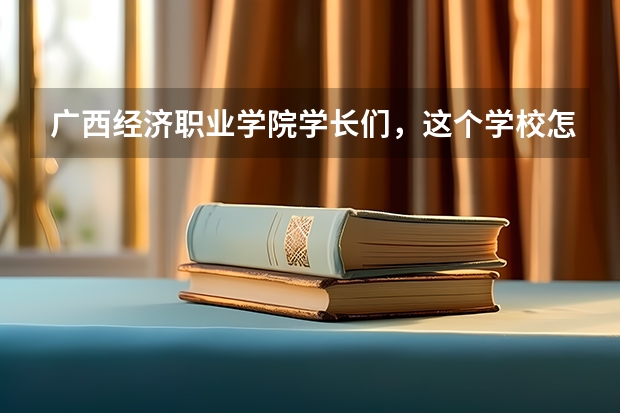 广西经济职业学院学长们，这个学校怎么样